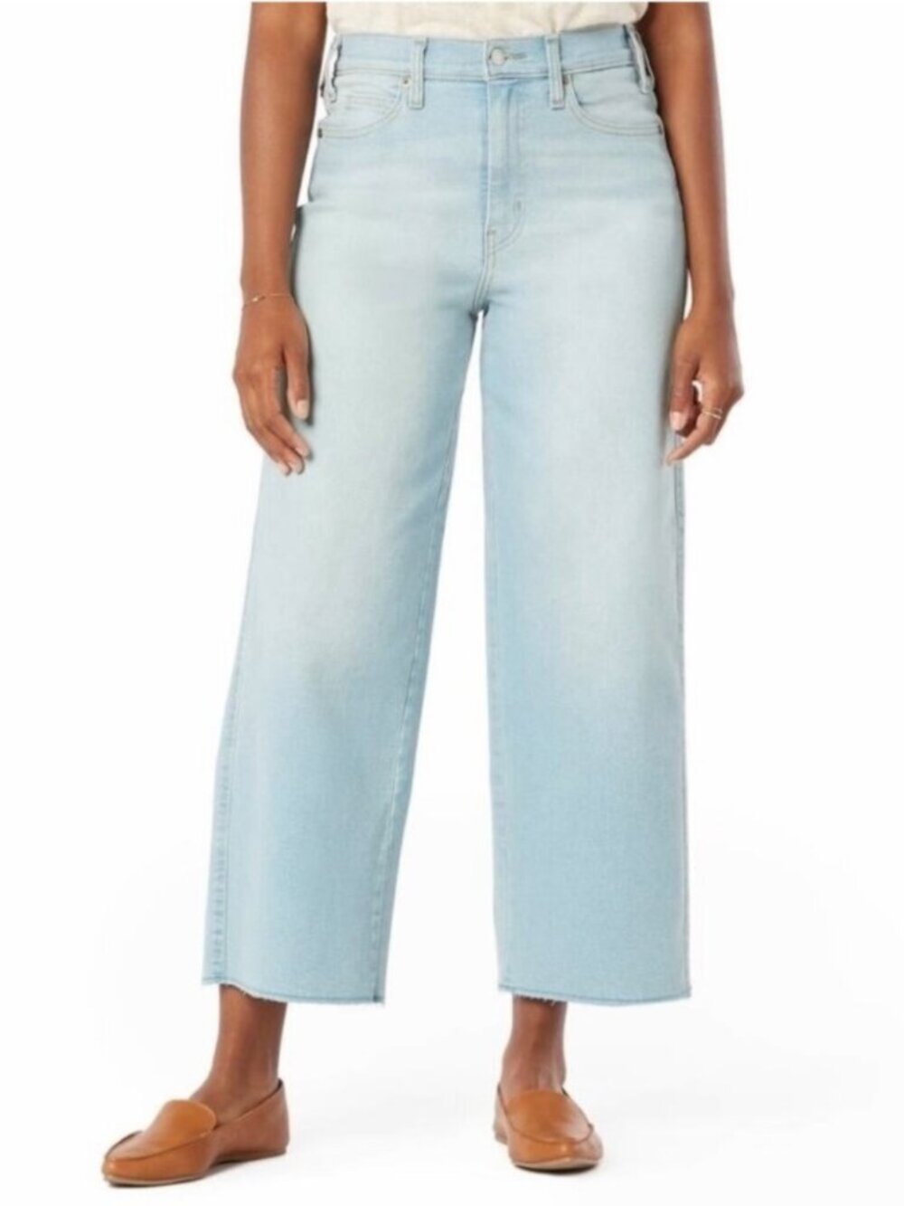 Levi's Plus Size Wide Leg Jeans 22 Denim Crop Light Retro Levi Strauss Heritage
